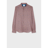 Paul Smith Tailored-Fit 'Oxalis Floral' Print Shirt In Mauve