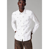 Paul Smith Tailored-Fit 'Star' Print Shirt In White
