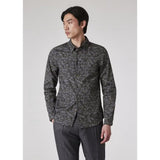 Paul Smith Tailored-Fit 'Textured Floral' Print Shirt In Navy