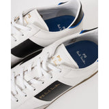 Paul Smith White 'Dover' Trainers with Black Side Panel