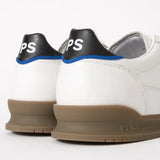 Paul Smith White 'Dover' Trainers with Black Side Panel