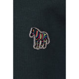 Paul Smith Zebra Half Zip Pullover In Petrol Green