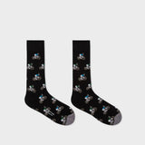 Paul Smiths 'Cycling Rabbits' Motif Socks Three Pack