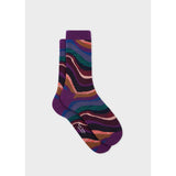 Women's 'Midnight Swirl' Textured Socks In Purple