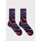 Women's 'Midnight Swirl' Textured Socks In Purple