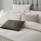 Peacock Blue Hotel Capella Bedding in Cashmere - Cream