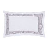 Peacock Blue Hotel Tropea Grey Oxford Pillowcase