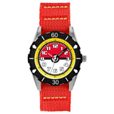 Pokémon Canvas Rip Strap Time Teacher Watch In Red
