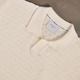Percival Blackjack Negroni Knitted Polo Organic Cotton in Cream