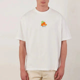 Percival Citrus Oversized Auxiliary T Shirt In White