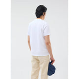 Percival Embroidered Olive T Shirt In White