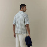 Percival Freddie Crochet Boxy Shirt In Green