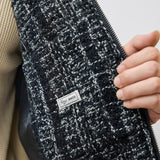 Percival Ingegno Zip Wool Boxy Jacket Black