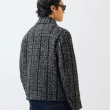 Percival Ingegno Zip Wool Boxy Jacket Black