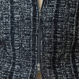 Percival Ingegno Zip Wool Boxy Jacket Black
