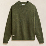Percival Rhodes White Glove Crew Neck Jumper In Forest