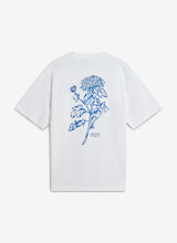 Percival Smith Floral Oversized T Shirt White