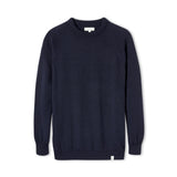 Peregrine Beaufort Crew Neck Fine Merino Knit Navy