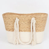 Pia Rossini Hampton Striped Straw Tote with Rope Handles