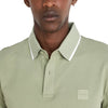 BOSS Orange Slim-Fit Stretch-Cotton Piqué Polo Shirt In Green