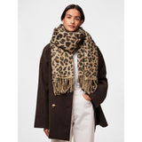 Pieces Feline Scarf In Black