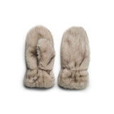 Pieces PCJutlandia Fur Mittens In Greige