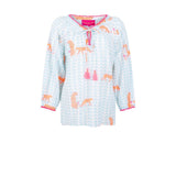 Place du Soleil Tiger Orange Blouse