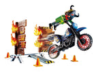 Playmobil Stunt Show Motocross With Fiery Wall