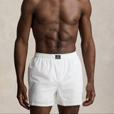 Polo Ralph Lauren Cotton Boxer 3-Pack in White/Blue Stripe