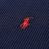 Polo Ralph Lauren Long Sleeve Mini Waffle Top Navy
