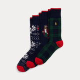 Polo Ralph Lauren Polo Bear Trouser 3-Sock Gift Set
