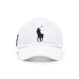 Polo Ralph Lauren Pony-embroidered Leather Strap Sport Cap in White