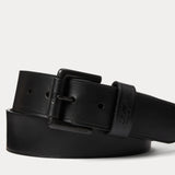 Polo Ralph Lauren Signature Pony Leather Belt in All Black