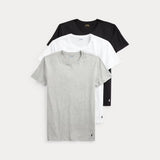 Polo Ralph Lauren Slim Crewneck 3-Pack White/Black/Andover