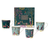 Portmeirion Woodland Tales Set of 4 Assorted Mugs