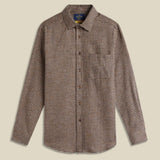 Portuguese Flannel Abstract Pied Poule In Navy