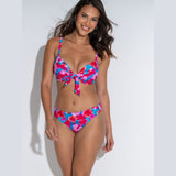 Pour Moi Marrakesh Bikini Bottoms In Blue Pink
