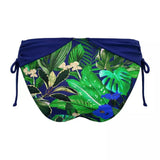 Pour Moi Palermo Adjustable Side Bikini Brief In Navy Fern
