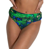 Pour Moi Palermo Fold Over Bikini Brief In Navy Fern