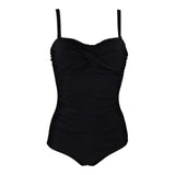 Pour Moi Santa Monica Removable Straps Tummy Control Swimsuit In Black