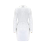 Pour Moi White Chevron Stripe Button Through Chiffon Beach Shirt