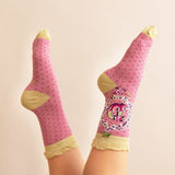 Powder Letter D Ankle Socks