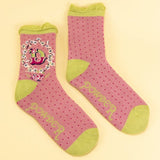Powder Letter D Ankle Socks