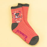 Powder Letter E Ankle Socks