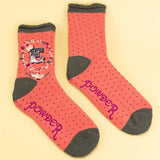 Powder Letter E Ankle Socks