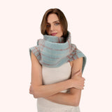 Powder Angelica Cosy Scarf In Ice & Tangerine