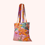 Powder Botany Bliss Canvas Tote Bag In Lavender