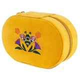 Powder Brilliant Bumblebee Oval Jewellery Box In Mustard