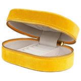 Powder Brilliant Bumblebee Oval Jewellery Box In Mustard