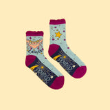 Powder Cancer Zodiac Ankle Socks